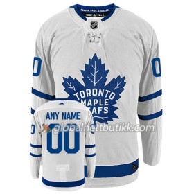 Toronto Maple Leafs Hockeydrakt Blank Custom Hvit Adidas Authentic - Herre